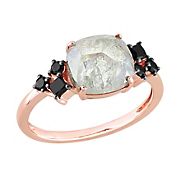 2.8 ct. t.w. Salt and Pepper and Black Diamond Ring in 10k Rose Gold - Size 9