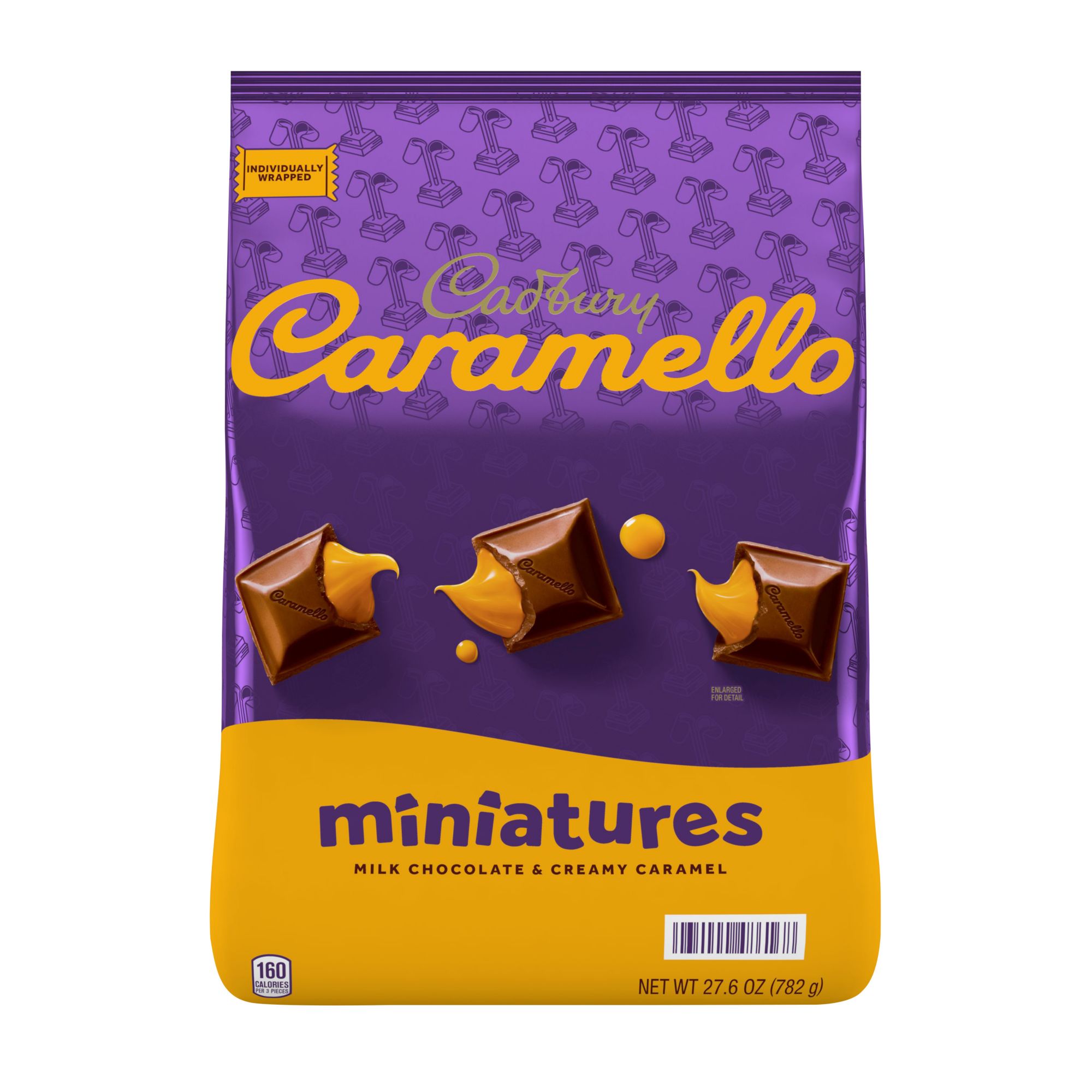 Cadbury CARAMELLO Miniatures Milk Chocolate And Caramel Candy Bars