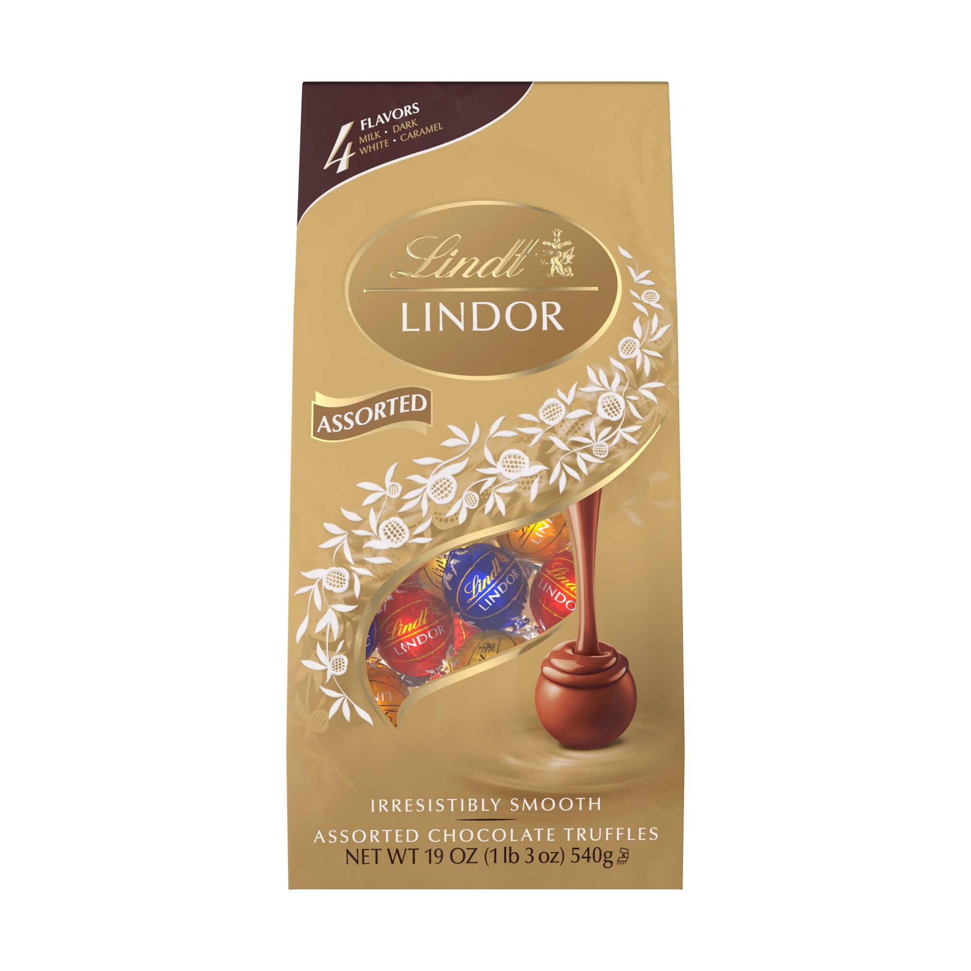 Lindt Lindor Assorted Gold Bag, 19 oz.