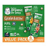 Gerber Organic for Baby, Grain & Grow Puffs