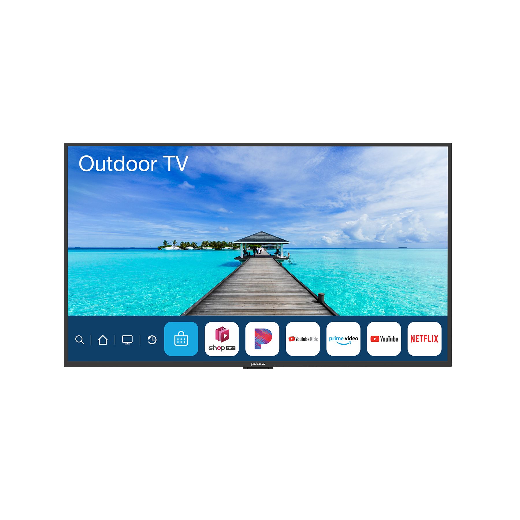 Peerless-AV 55&quot; Neptune Partial Sun 4K HDR Outdoor Smart TV with Tilt Mount and 5-Year Coverage