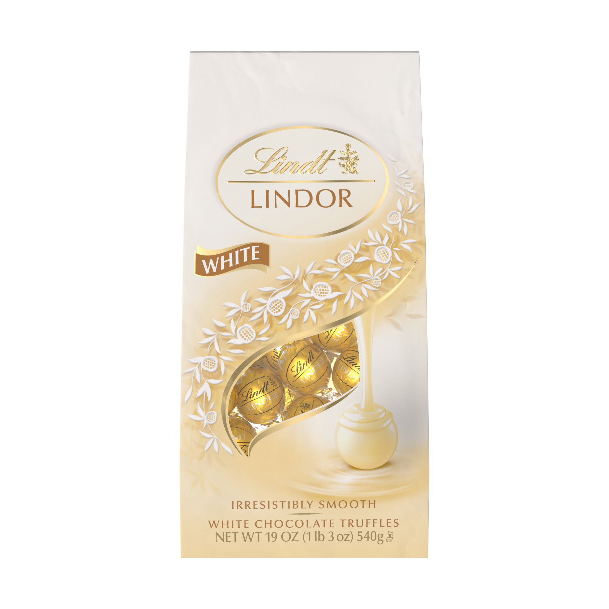 Lindt Lindor White Chocolate Truffles, 19 oz.