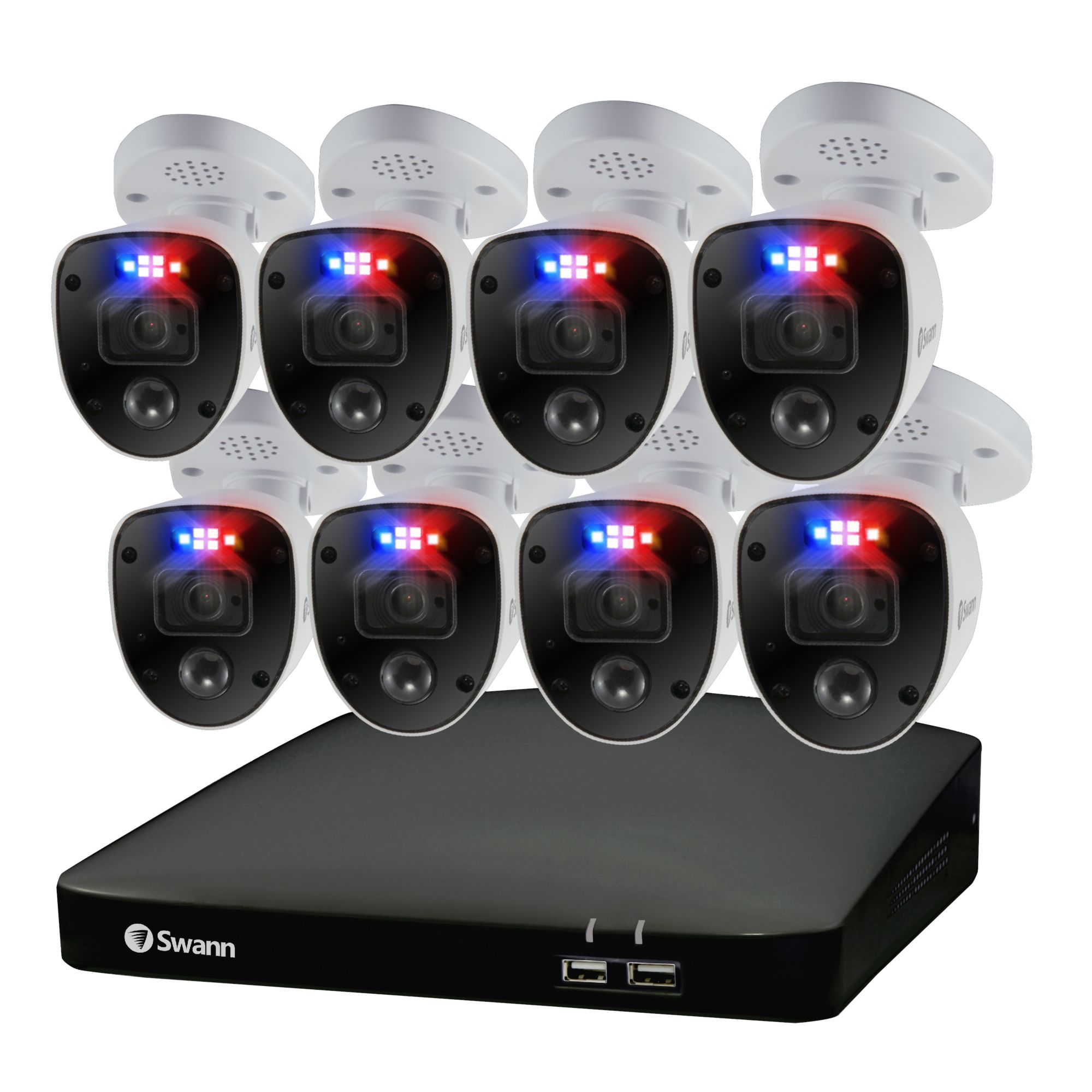 Swann Enforcer 8-Channel 8-Bullet Cameras 4K Security System with 2TB HDD DVR