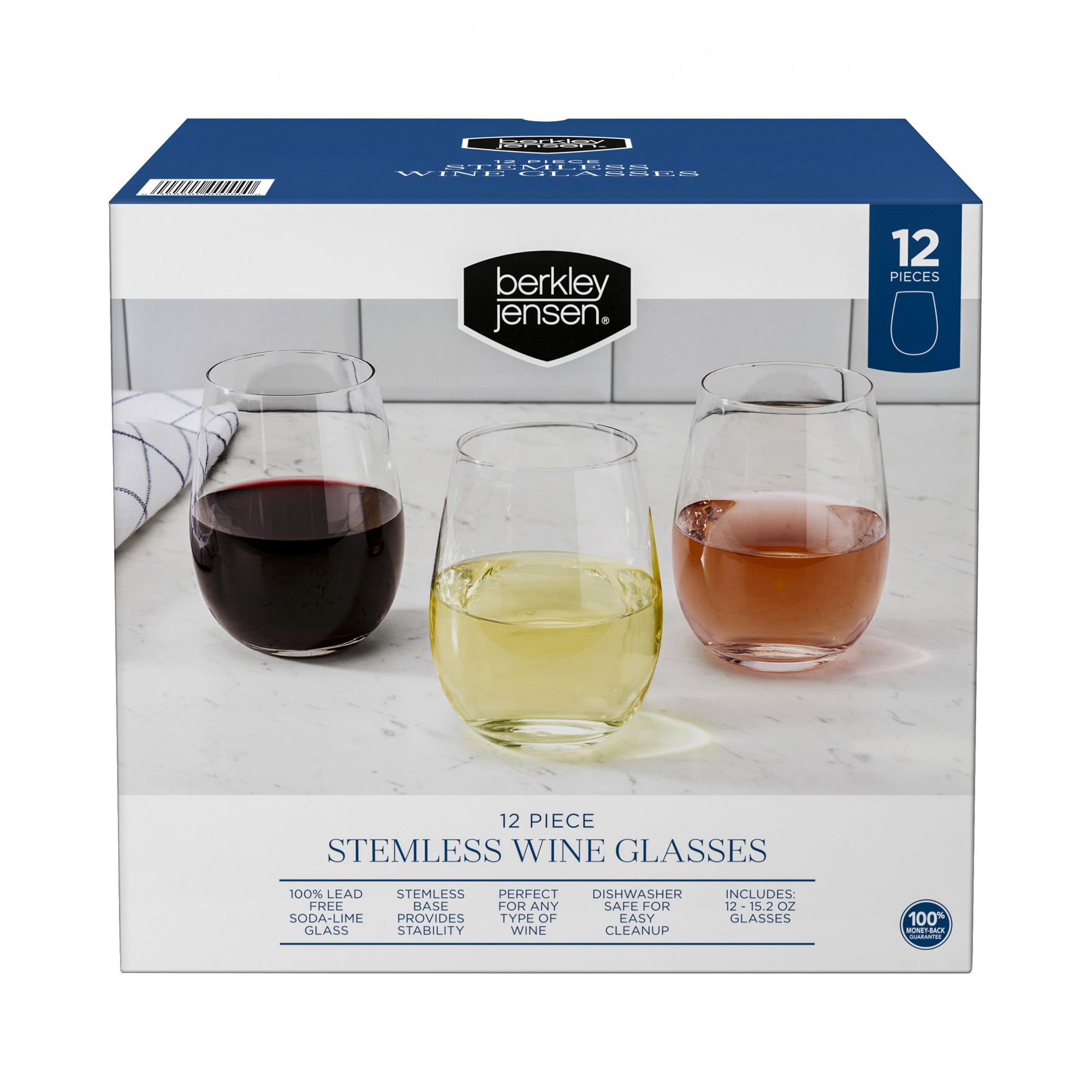 Berkley Jensen Glass Drinkware Set - 16 ct