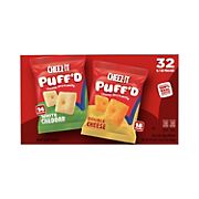 Cheez-It Puff'd Cheesy Baked Snacks Variety Box, 32 ct.