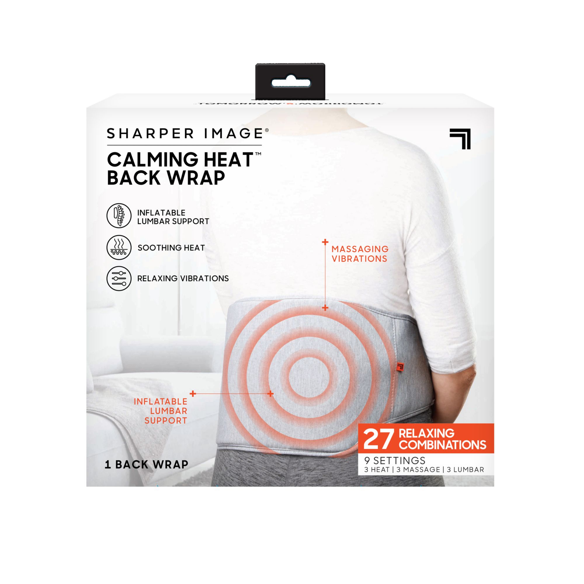 Sharper Image Calming Heat Deluxe Massaging Neck Wrap