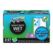 Swiffer Sweeper Heavy Duty Multi-Surface Wet Cloth Refills Fresh Scent, 54 ct.