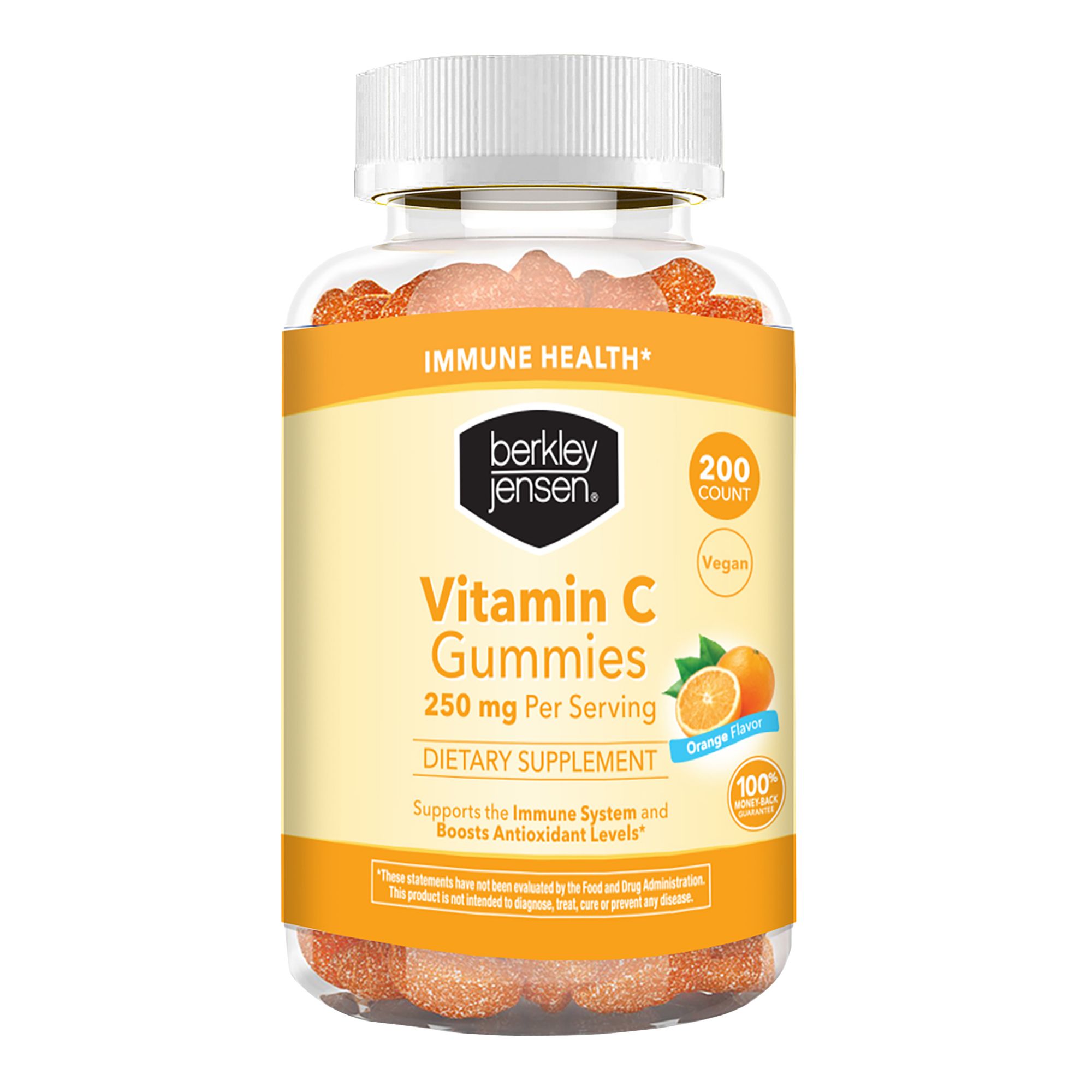 Berkley Jensen Vitamin C Orange Gummy, 250 mg./200 ct.