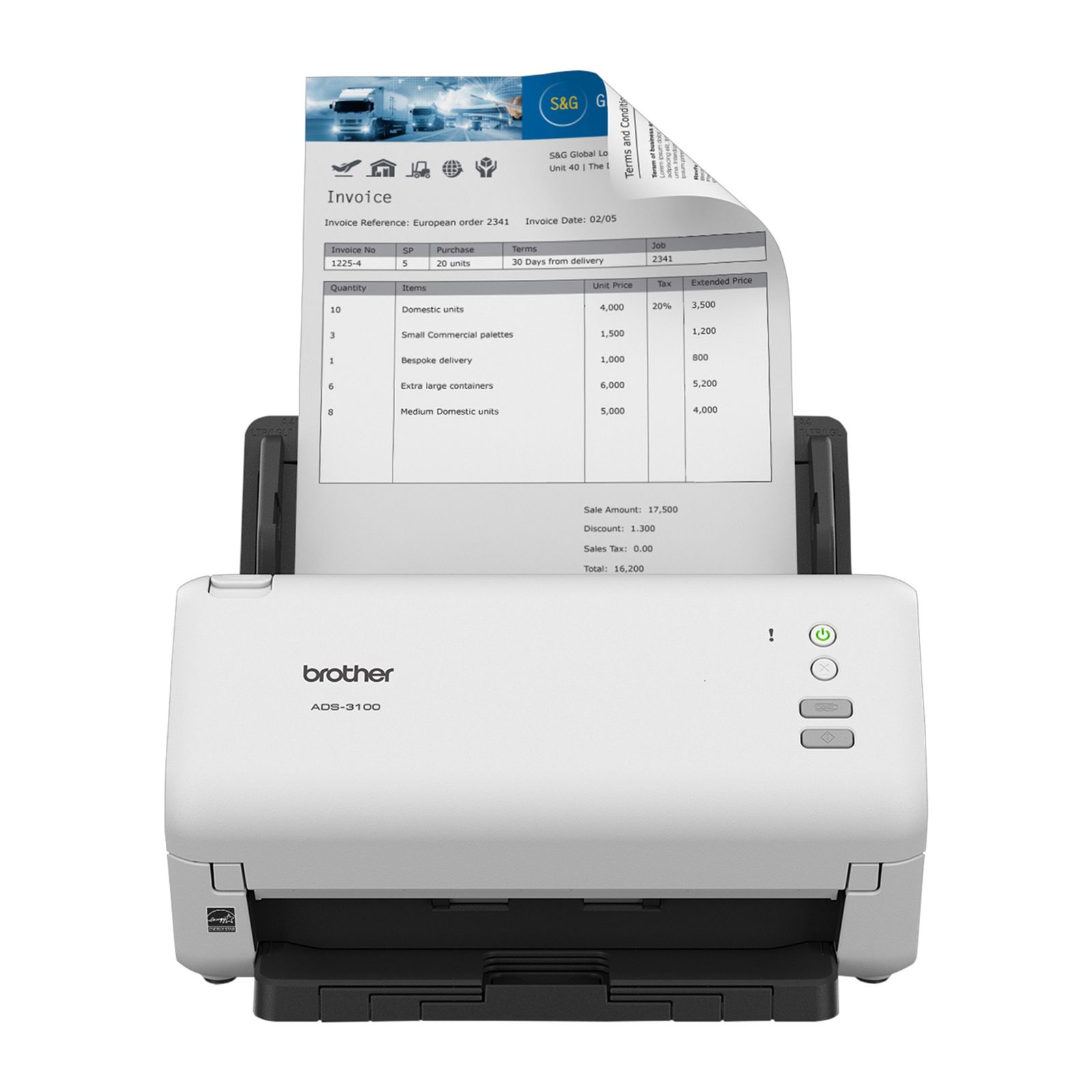 Brother ADS-3100 High-Speed Desktop Scanner