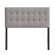 Home to Office Ferndale Full/Queen Size Button Tufted Headboard - Gray