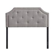 Home to Office Jane Full/Queen Size Button Tufted Headboard - Gray