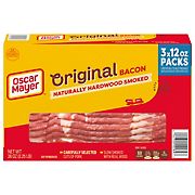 Oscar Mayer Original Naturally Hardwood Smoked Bacon, 3 pk./12 oz.