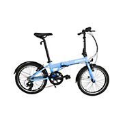 Zizzo Via Lightweight 20&quot; 7-Speed Aluminum Folding Bicycle - Blue