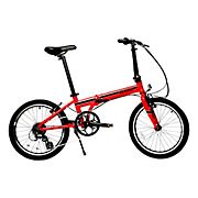Zizzo Urbano Super-Lightweight 20&quot; 8-Speed Aluminum Folding Bicycle - Red