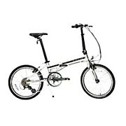 Zizzo Liberte Ultra-Lightweight 20&quot; 8-Speed Aluminum Folding Road Bicycle - Silver Black
