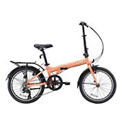 Zizzo Forte Heavy Duty 7-Speed Aluminum Folding Bicycle - Coral