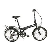 Zizzo Forte Heavy Duty 7-Speed Aluminum Folding Bicycle - Black