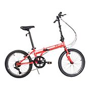 Zizzo Ferro 7-Speed HT Steel Folding Bike - Red