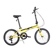 Zizzo Ferro 7-Speed HT Steel Folding Bike - Yellow