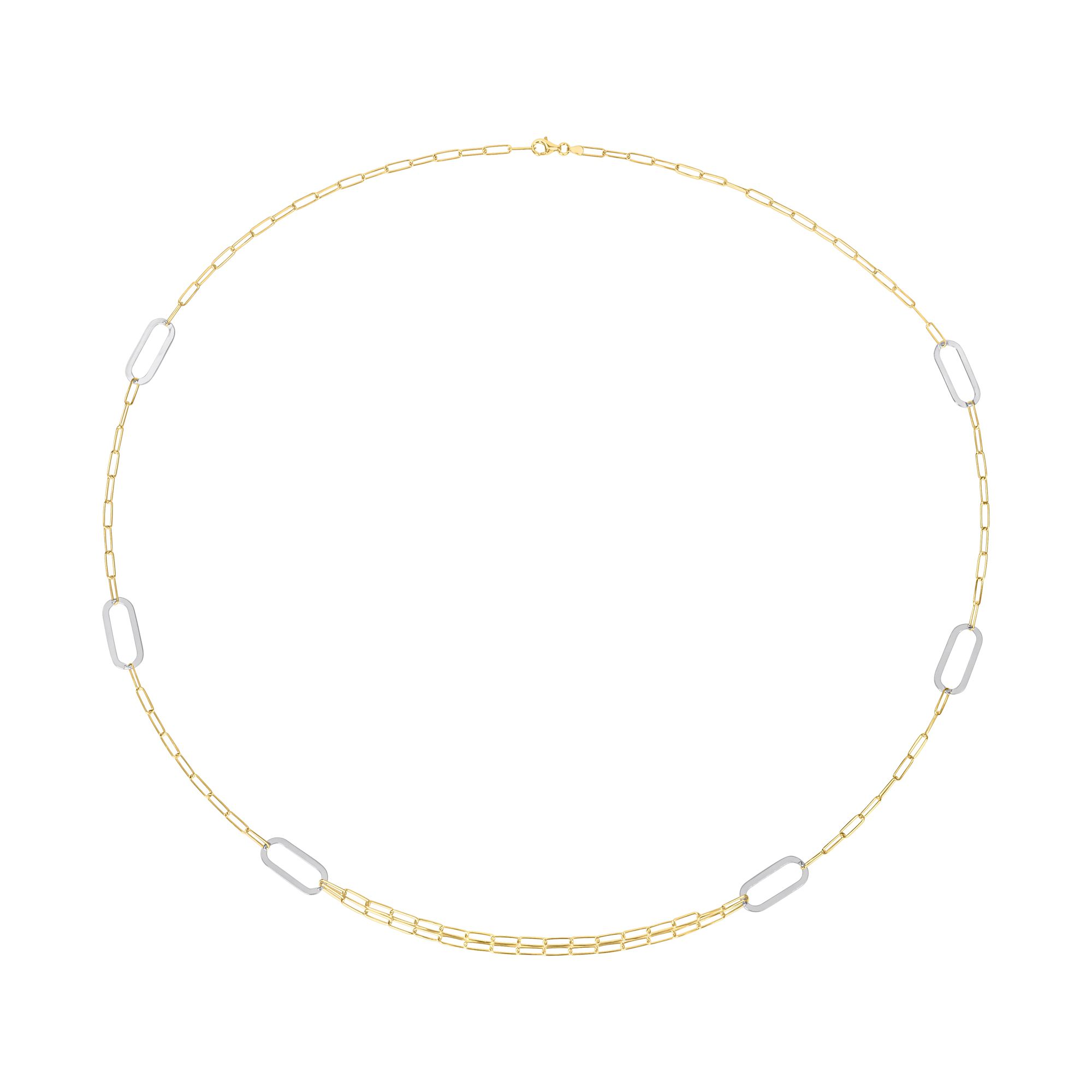 Gold Paperclip Chain Lock Necklace By Virtue – Bella Vita Gifts