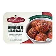 Mama Mancini Jumbo Beef Meatballs With Sauce, 3 lbs.