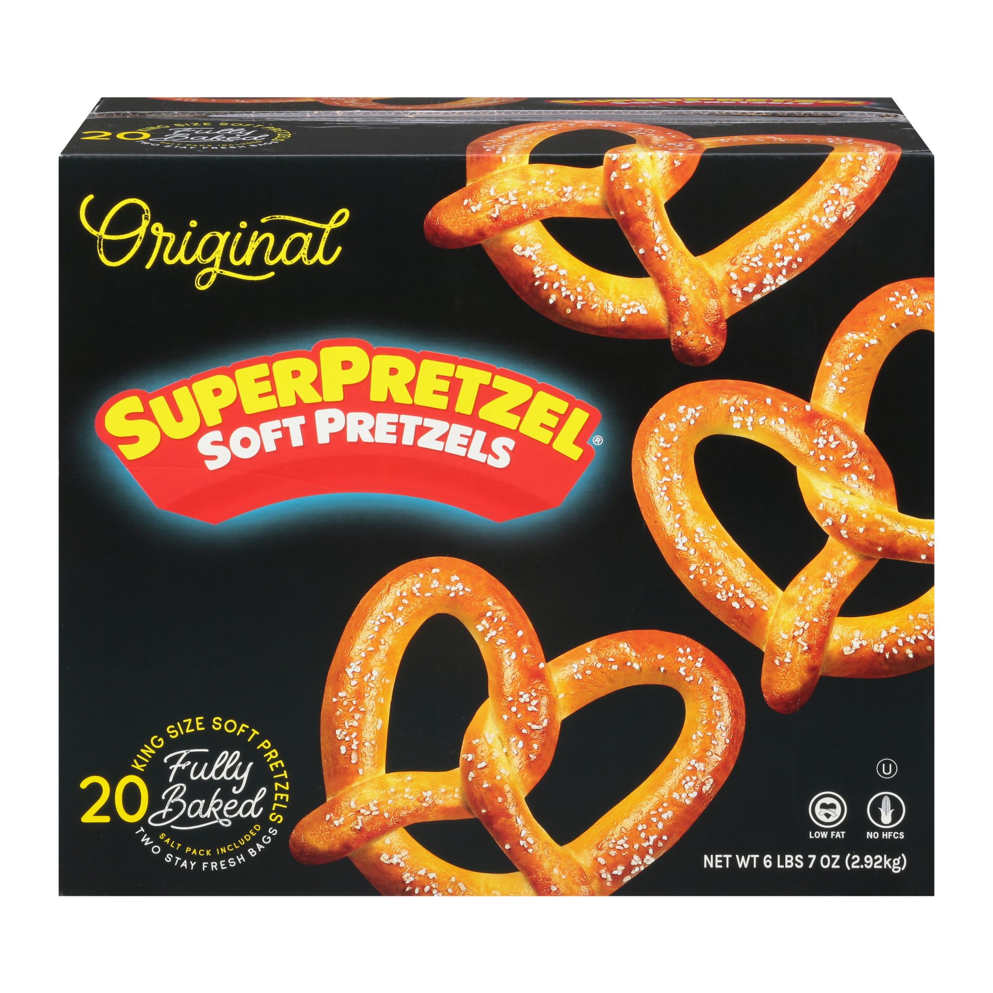 SuperPretzel King Size Baked Soft Pretzel, 20 ct./5 oz.