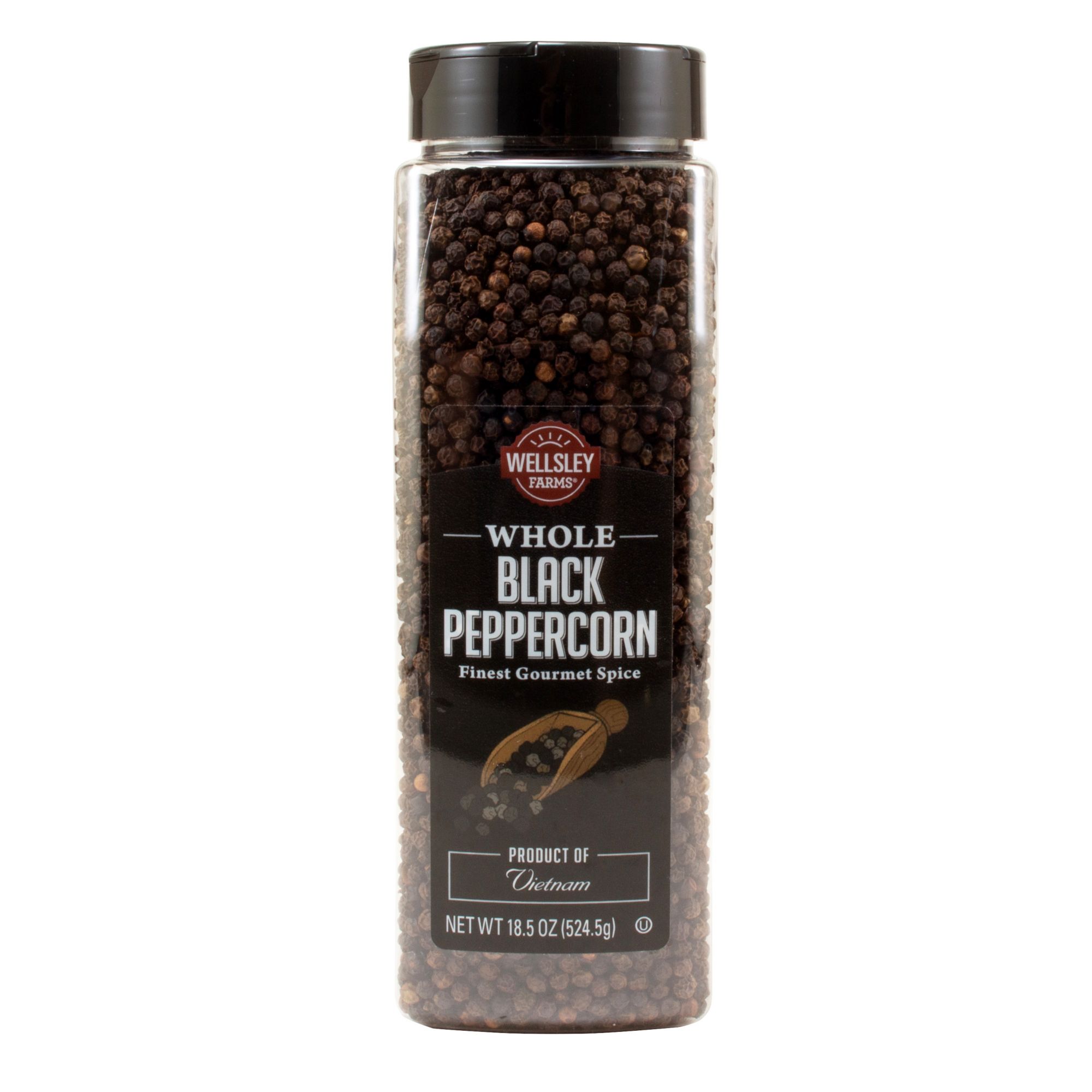 Wellsley Farms Whole Black Peppercorns, 18.5 oz.