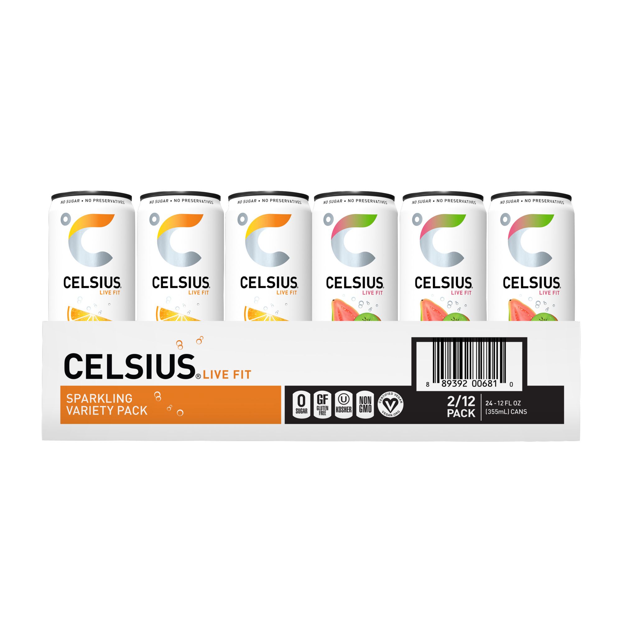 Celsius Essential Energy Sparkling Vibe Variety Pack (12 fl. oz., 18 pk.) -  Sam's Club