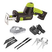 Sun Joe 24V-MPSWVG-LTE-SJG 24V iON+ Cordless All-Purpose Reciprocating Saw Kit with 2.0-Ah Battery and Charger