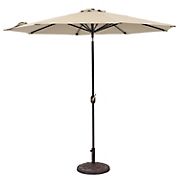 Berkley Jensen 9' Aluminum Umbrella with Sunbrella - Beige