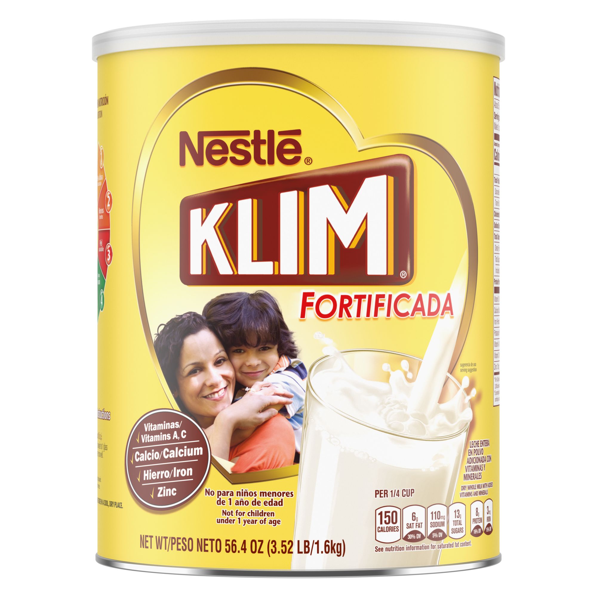 KLIM Fortified Dry Milk, 56.4 oz.