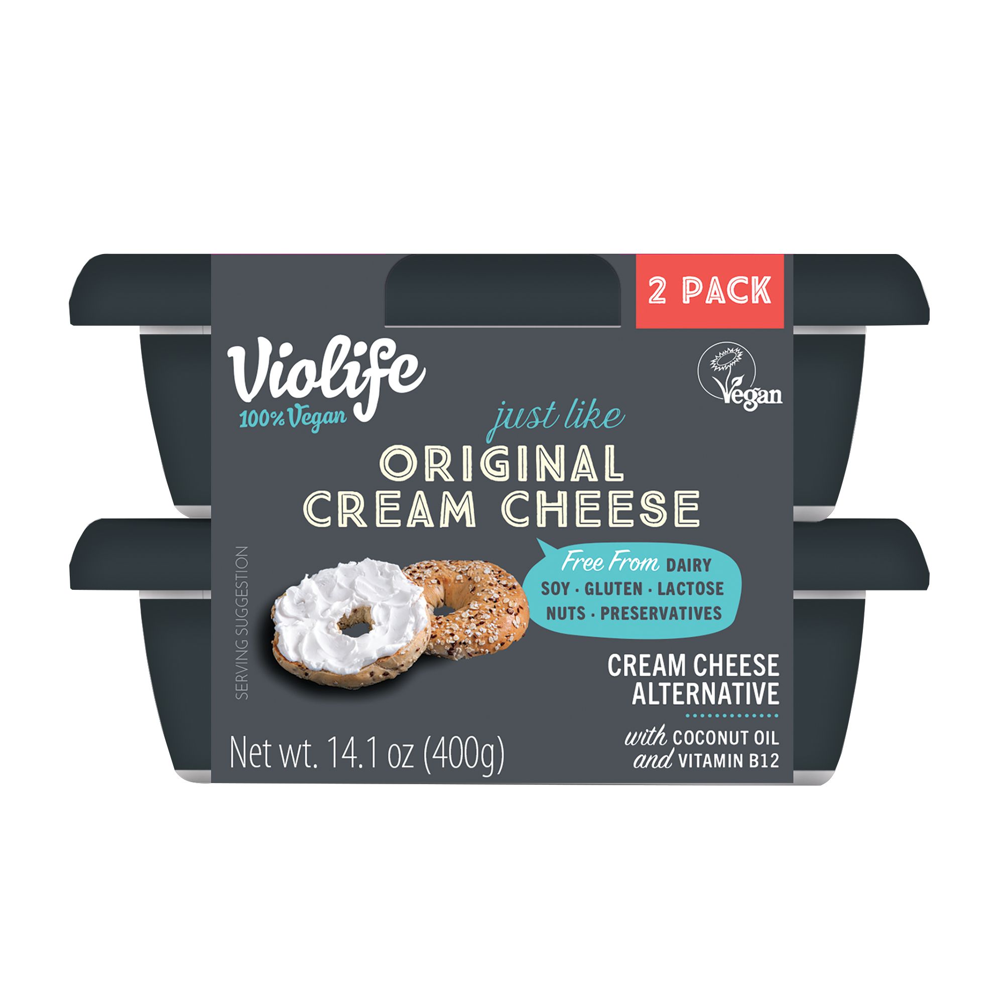 Violife Just Like Cream Cheese, Original Flavor, 2 pk./7.05 oz.