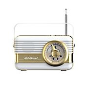 Vintage Bluetooth/FM Radio Speaker - White