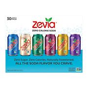 Zevia Club Variety 6 Flavors, 30 pk.