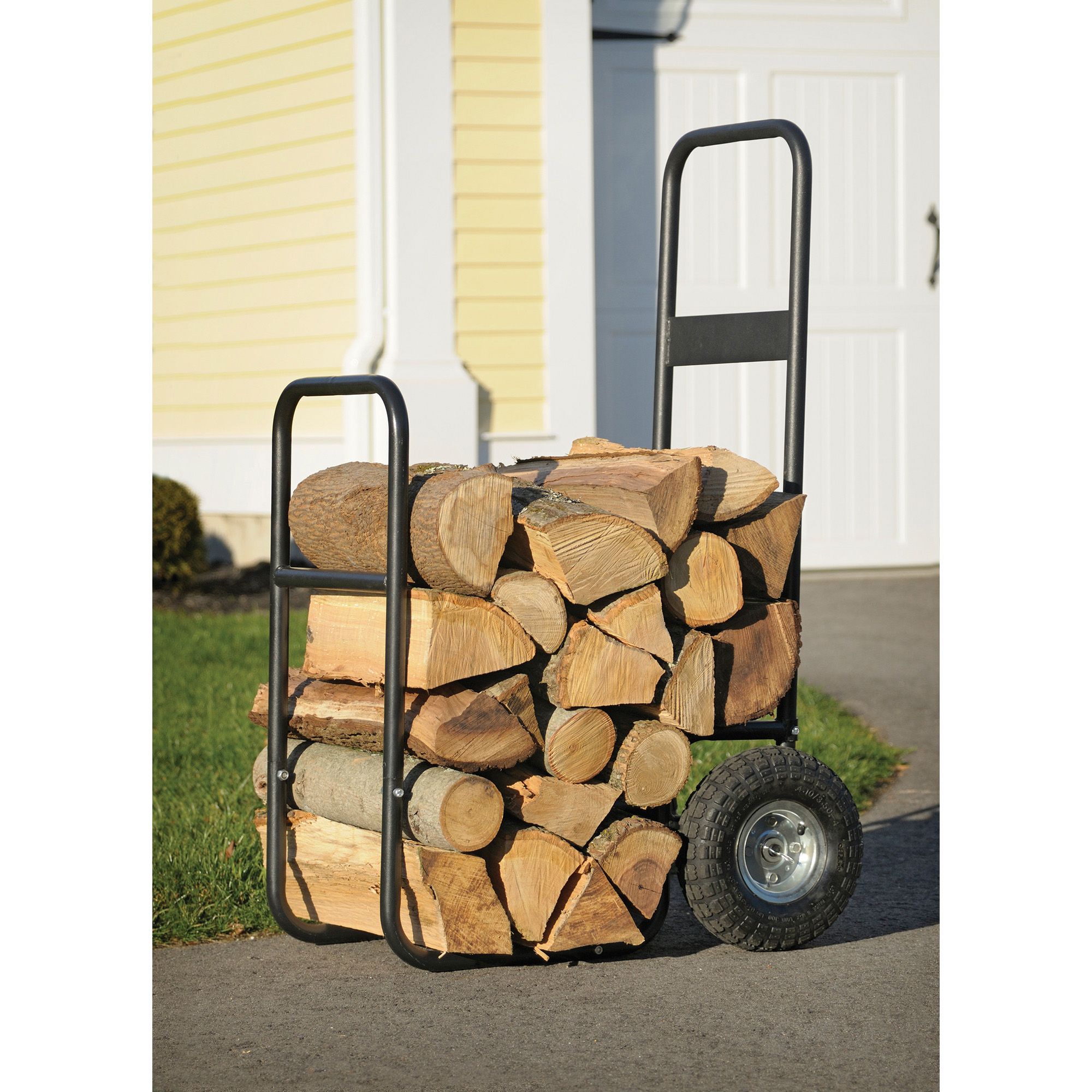 ShelterLogic Haul It Wood Mover Rolling Firewood Cart BJ s Wholesale Club