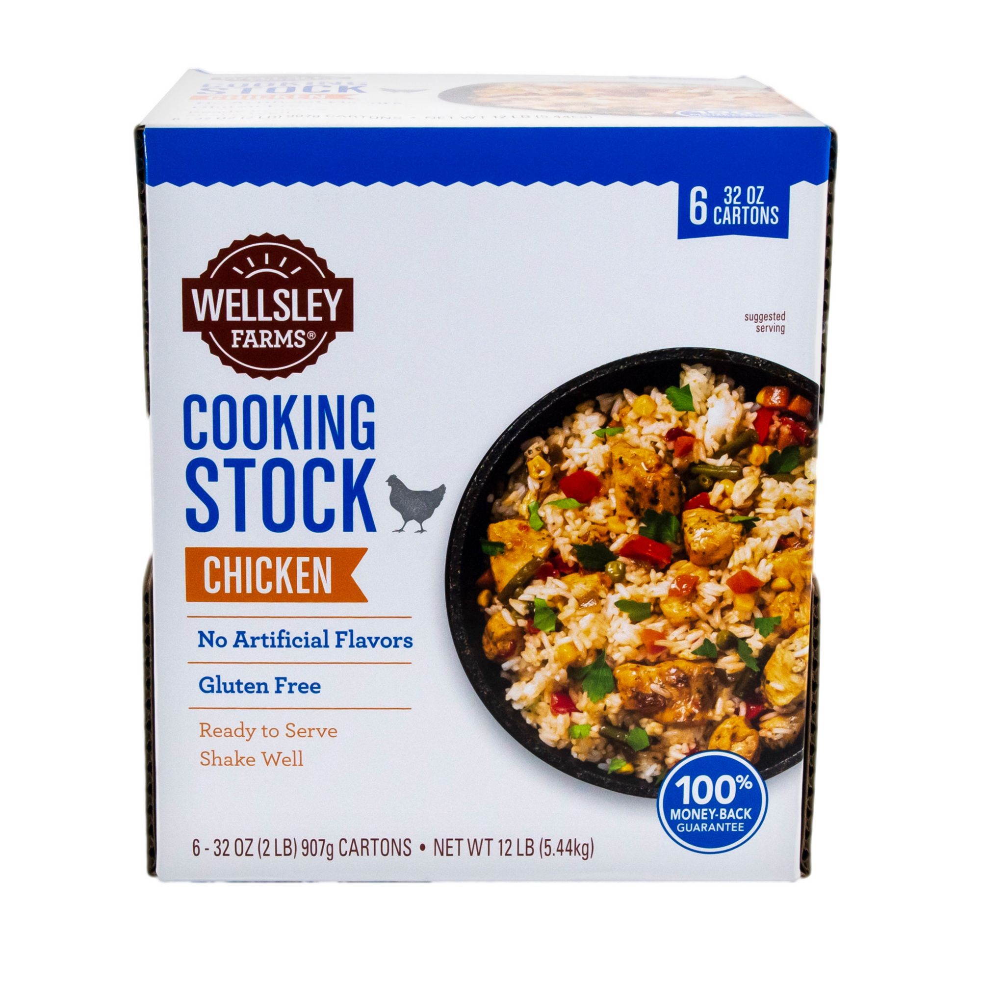 Wellsley Farms Chicken Stock, 6 pk./32 oz.