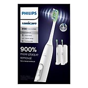 Philips Sonicare Protective Clean 6100 Rechargeable Electric Toothbrush, White, 2 pk.