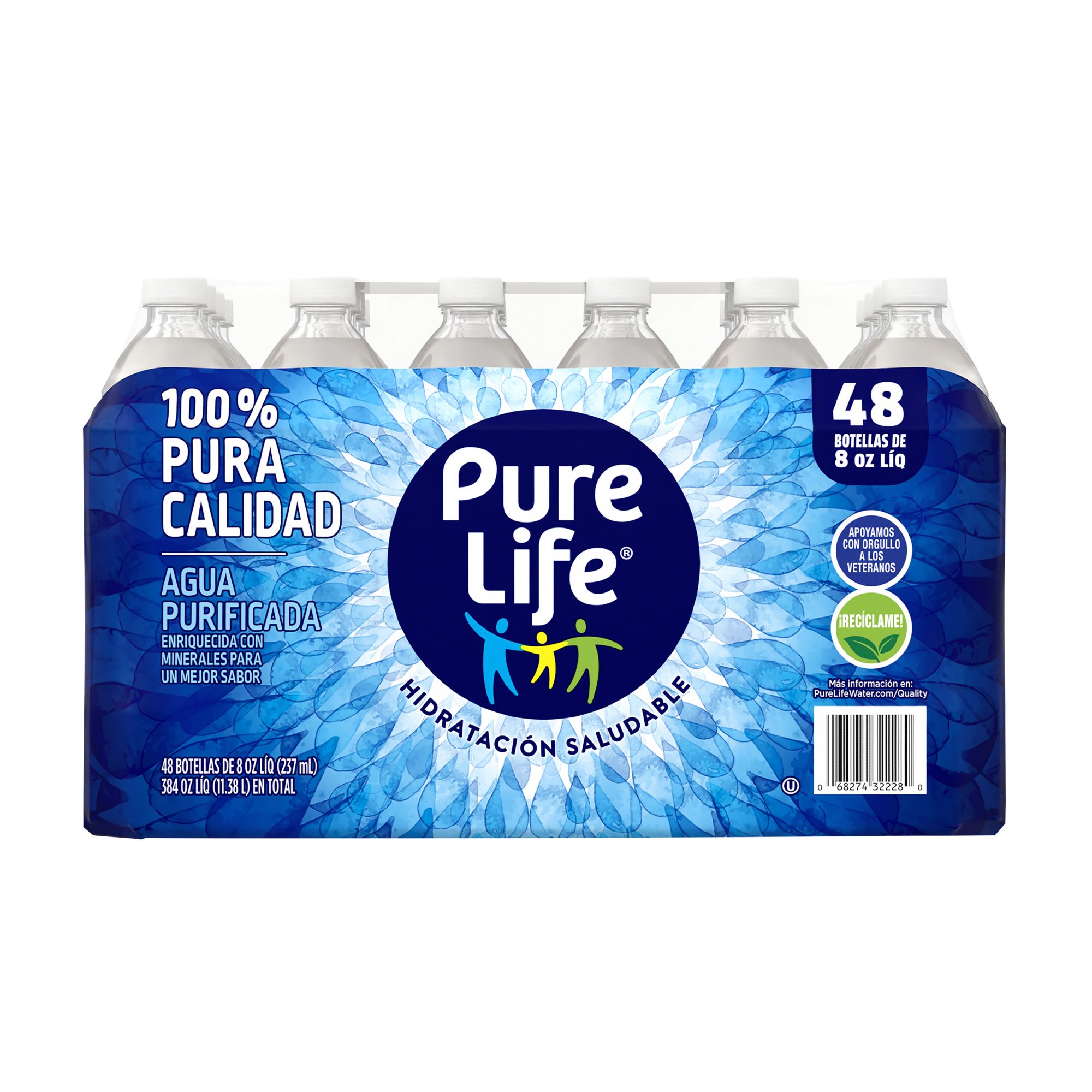 Pure Life Purified Bottled Water | 8 Ounce, 24-pack | ReadyRefresh