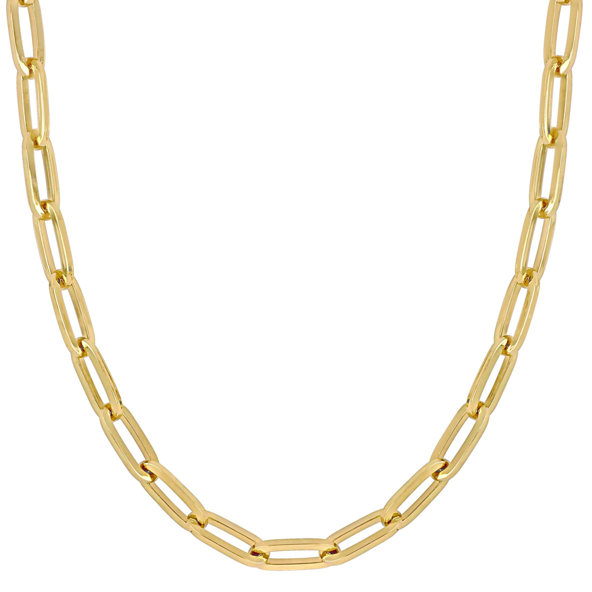 Men's 7mm Mariner Link Chain Necklace in 10k Yellow Gold - 20