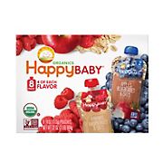 Happy Baby Organics Clearly Crafted Variety Two Flavor, 8 pk., 4 oz. pouches