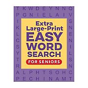 Extra Large-Print Easy Word Search for Seniors : 50+ Fun Word Searches