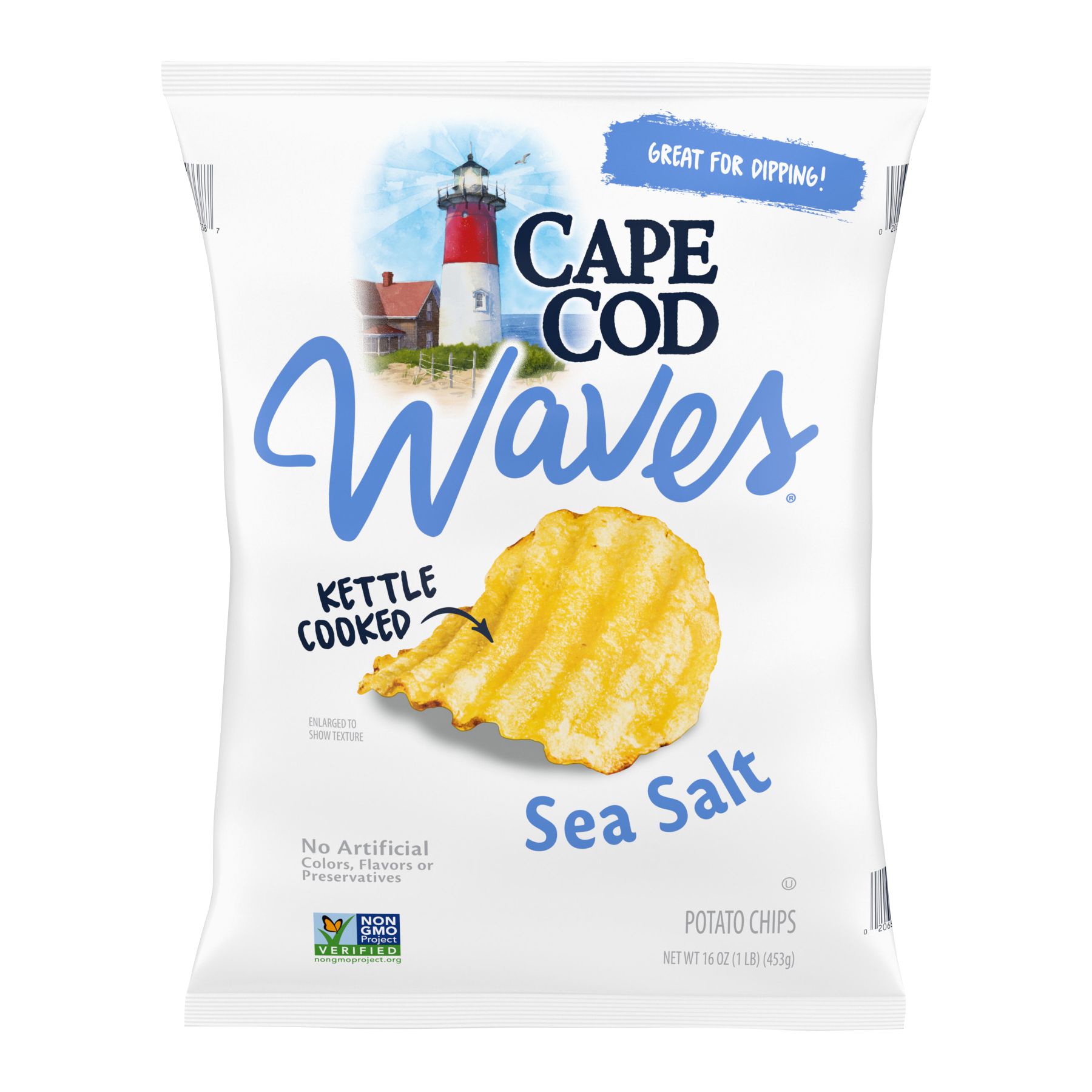 Cape Cod Wavy Cut Sea Salt Kettle Potato Chips, 16 oz.