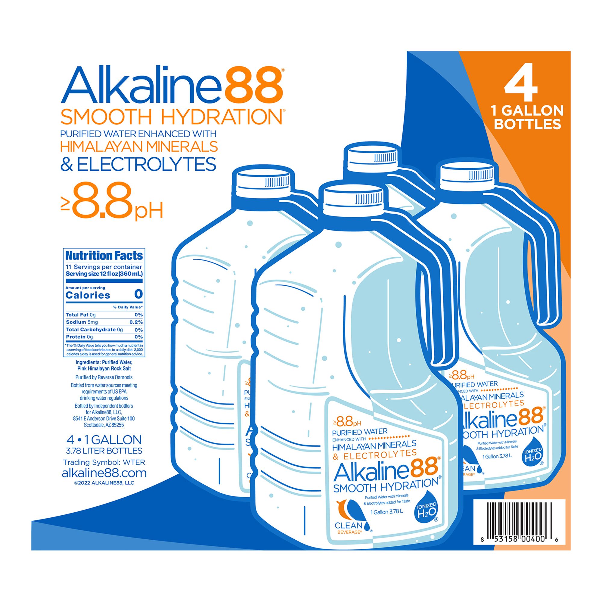 Alkaline88 Water, 4 pk./1 gal.