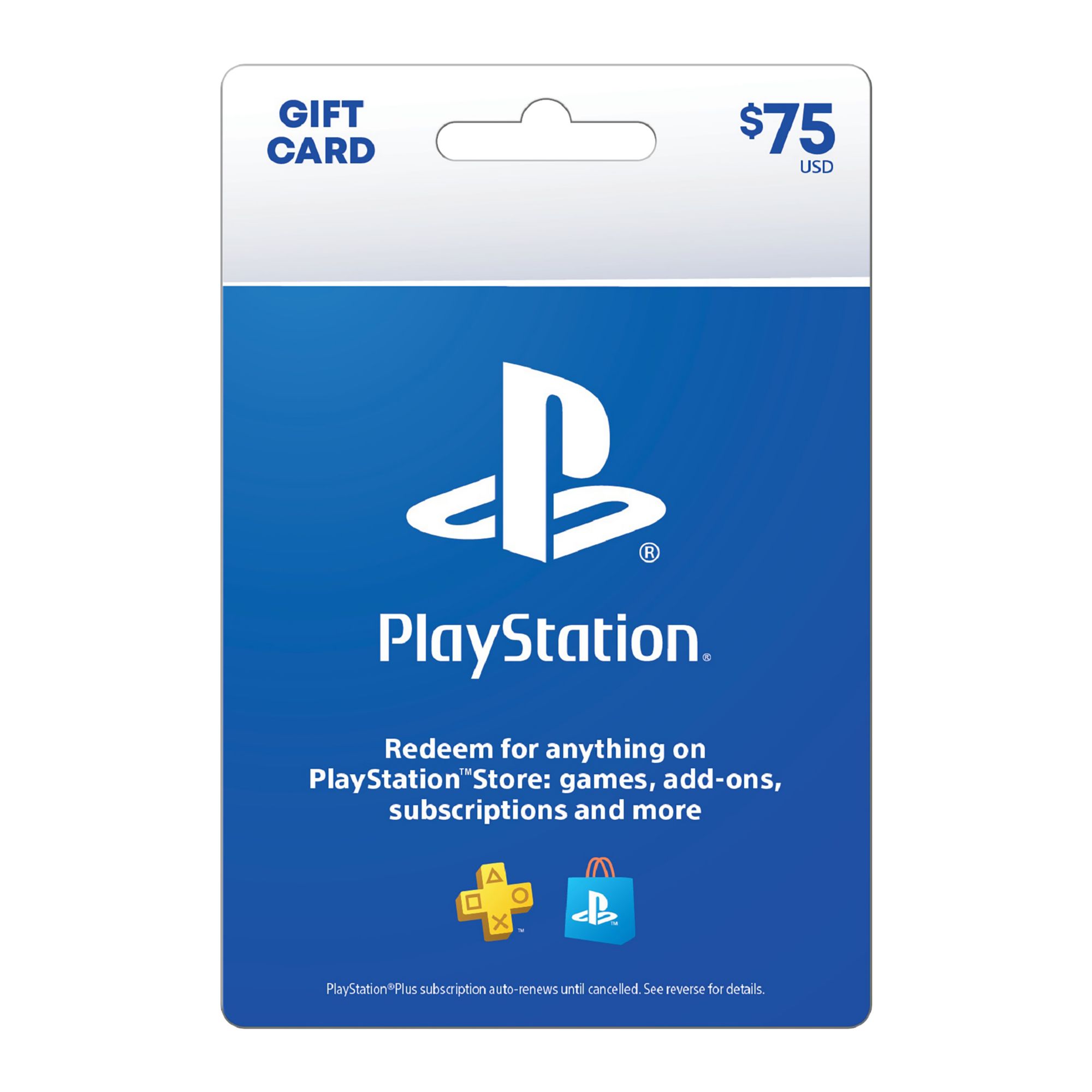 $75 Sony PlayStation Store Gift Card