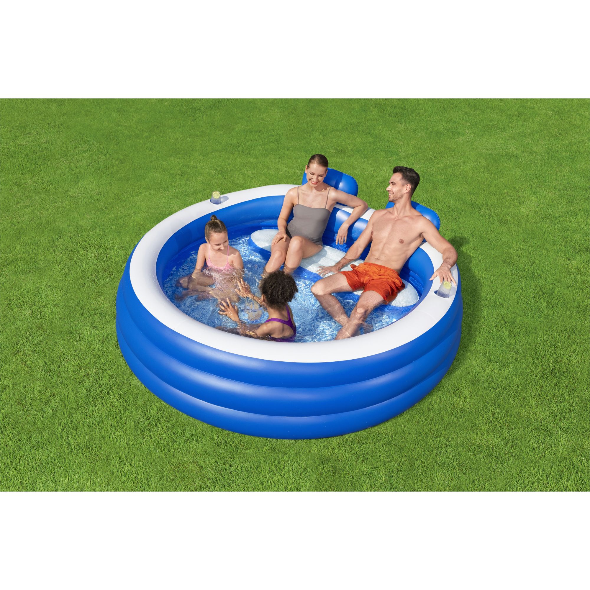 H2OGO! Splash Paradise 7'7" x 7'2" Inflatable Pool BJs Wholesale Club