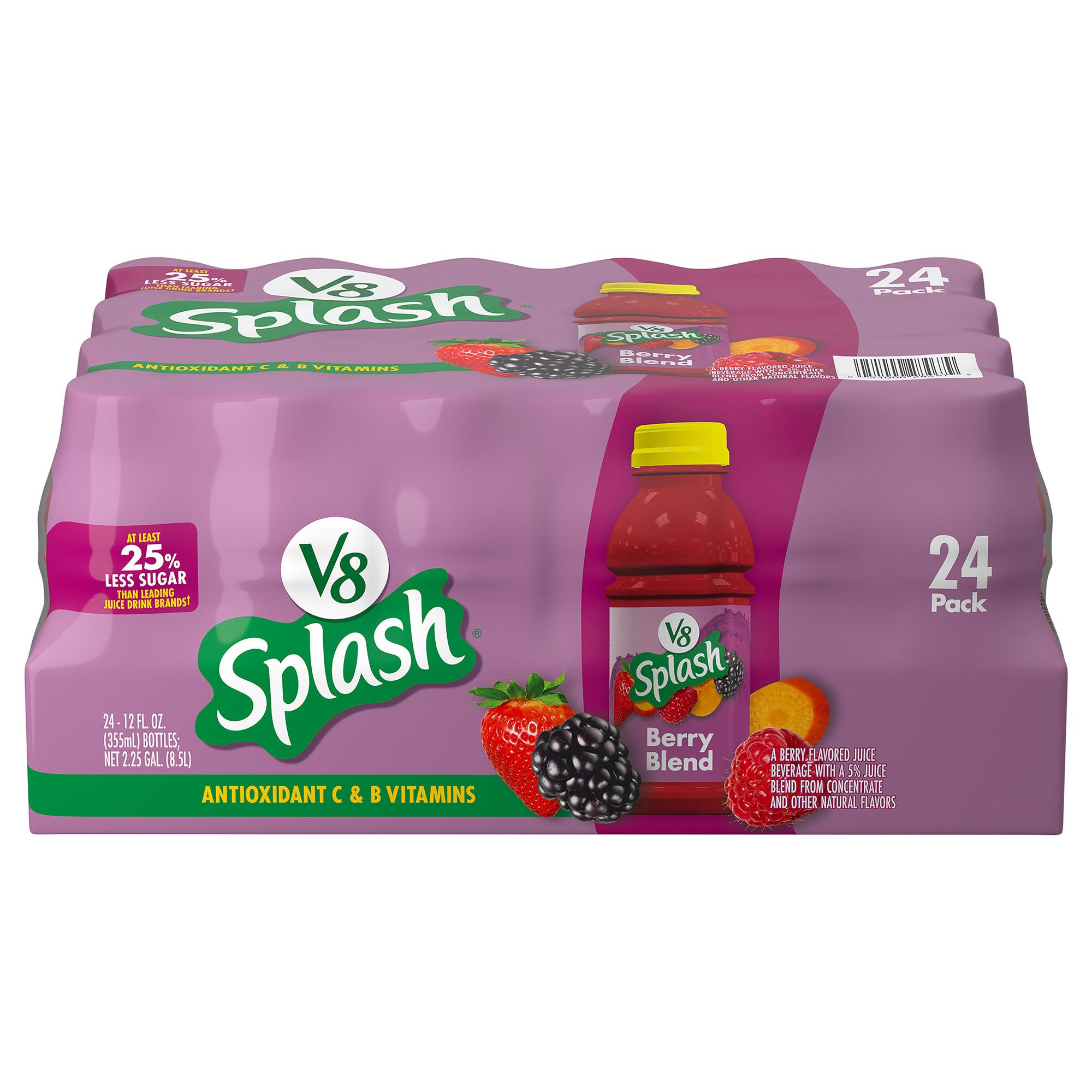 V8 Splash Berry Blends Juice, 24ct | BJ's Wholesale Club