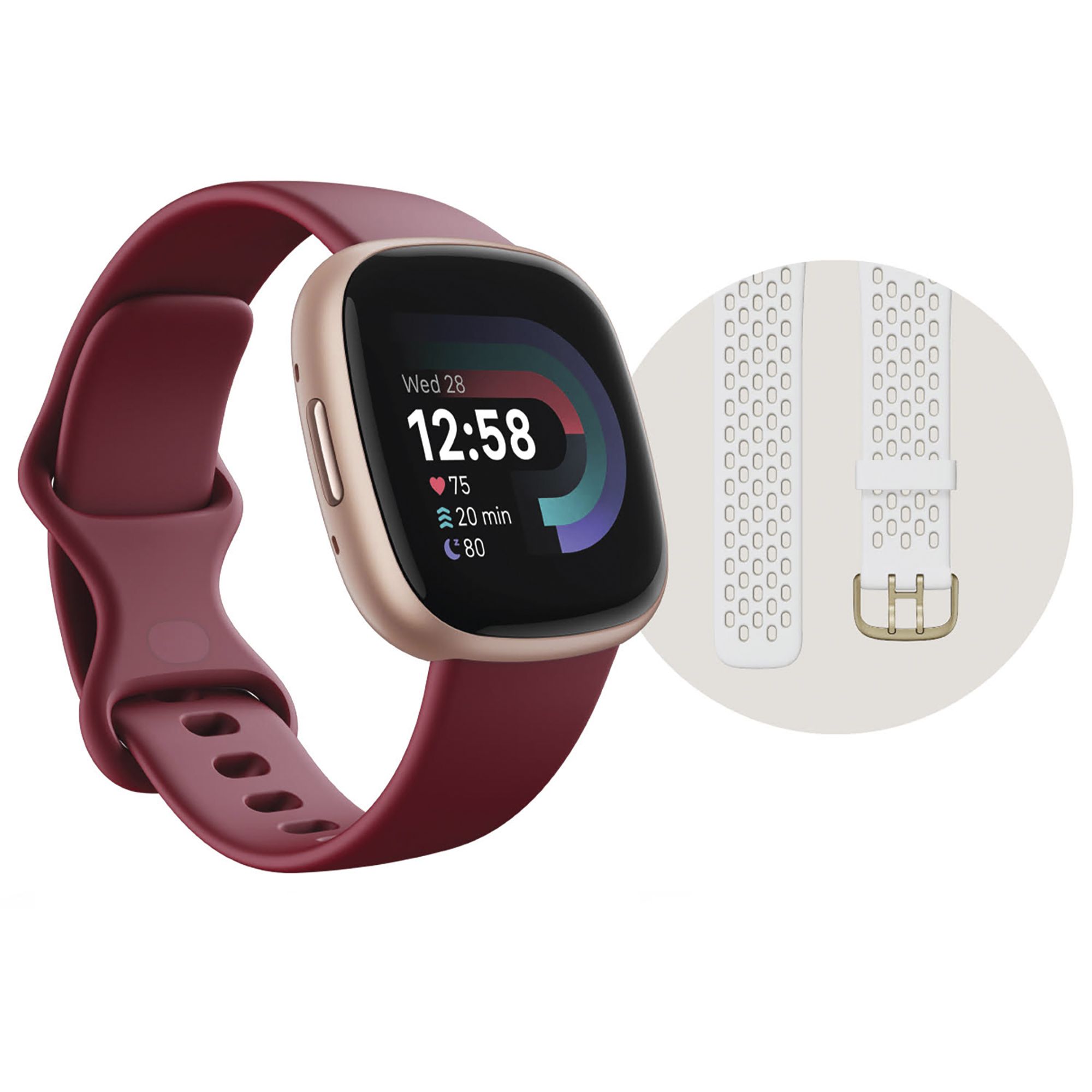 Fitbit Versa 4 Fitness Smartwatch Bundle BJ s Wholesale Club