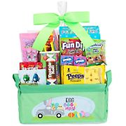 Canvas Easter Basket with Side Handles - Green