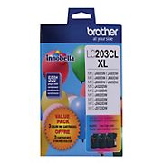Brother Genuine LC2033PKS Color Standard-Yield Ink Cartridges, 3 pk.