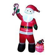 Northlight 8' Inflatable Santa Claus with Toy Sack Outdoor Christmas Decoration